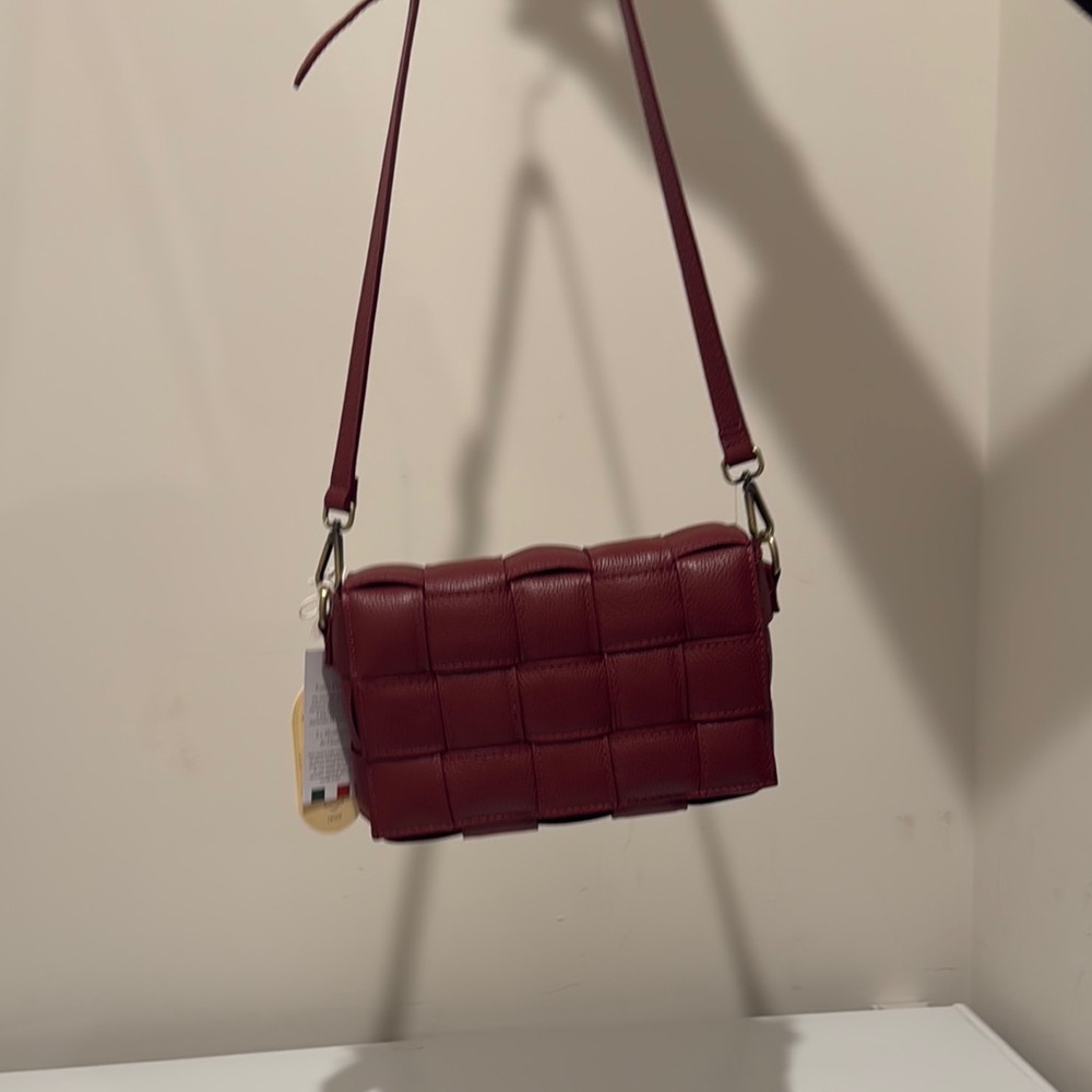 Red Quilted Crossbody Bag